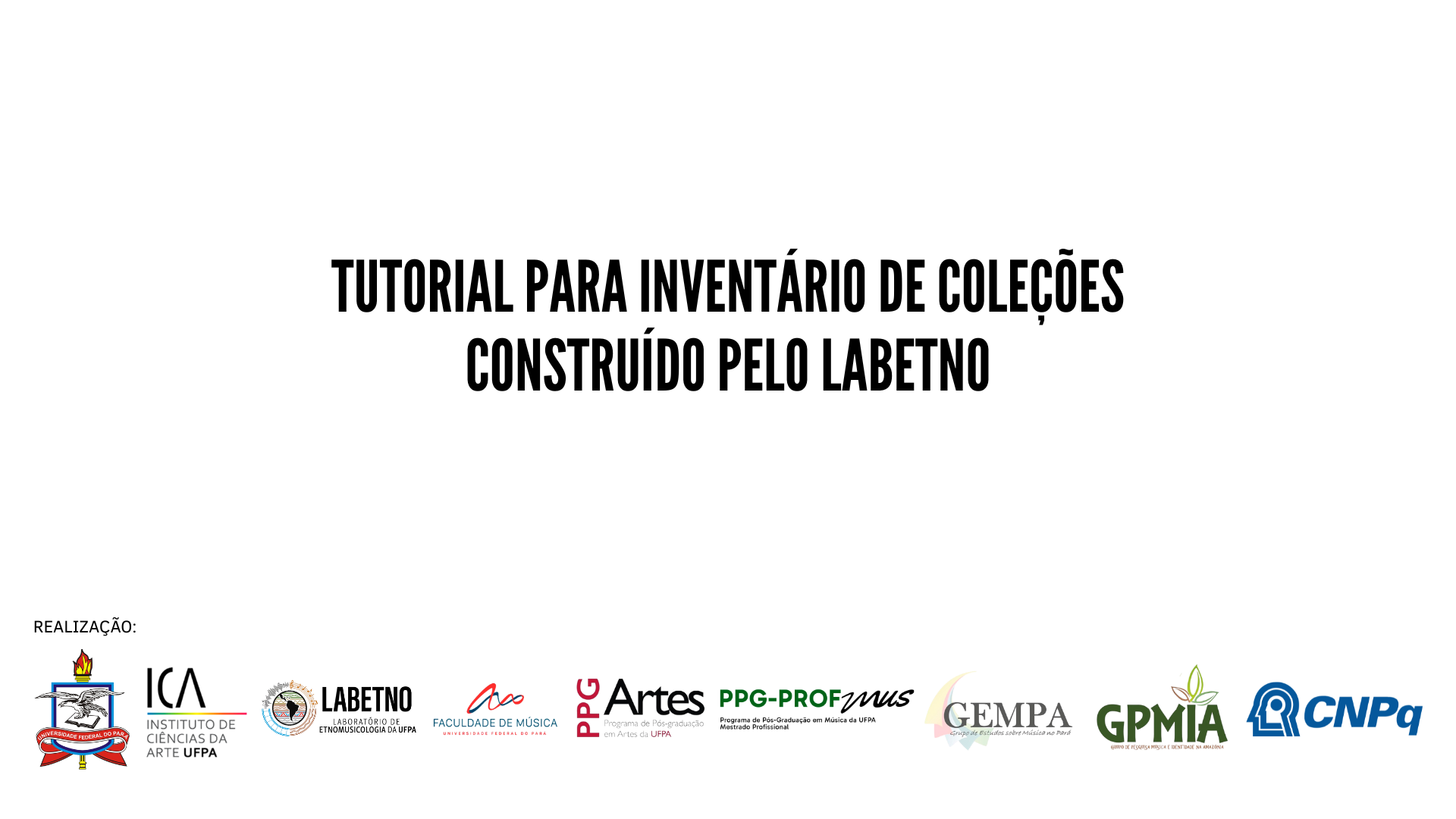 Vídeo Tutorial para Inventários de Coleções